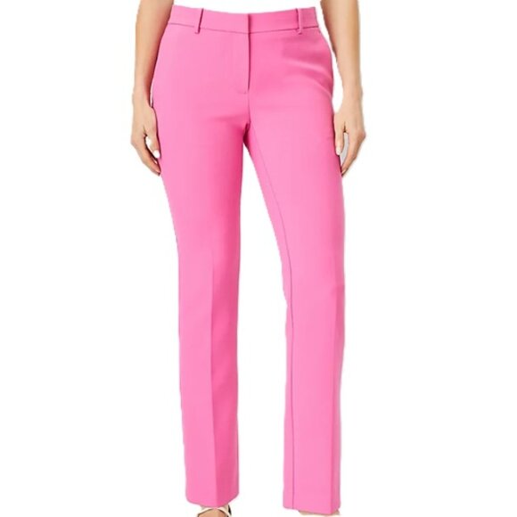 NWT-2P-Ann Taylor The Petite Sophia Straight Pant - Curvy Fit
